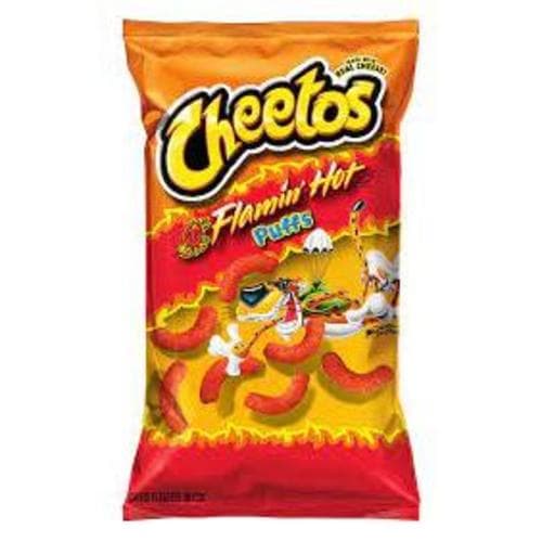 Cheetos Puff Flamin Hot Cheese Snacks