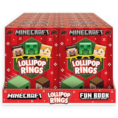 Minecraft Lollipop Ring Candy Holiday Fun Book