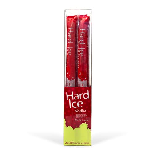 Hard Ice Vodka Freezies • Wild Raspberry 6pk-200ml