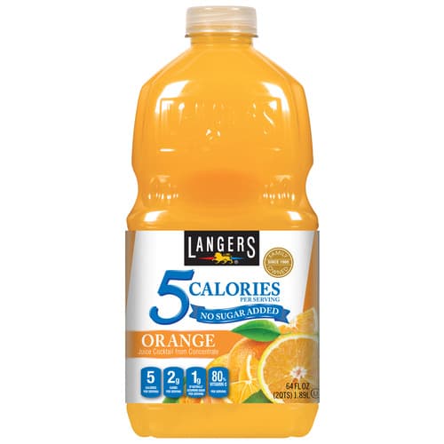 Langers 5 Calories Orange Juice With No Sugar