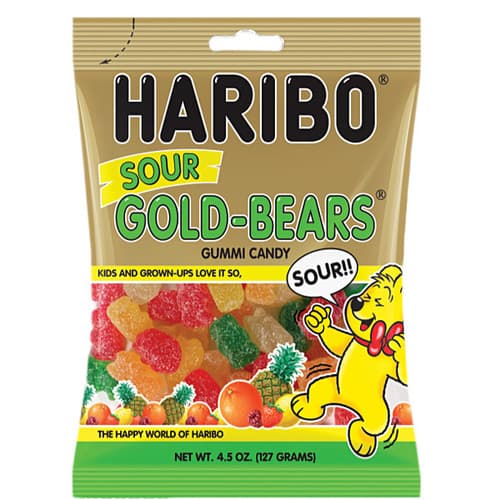 Haribo Sour Gold Bears Gummi Candy