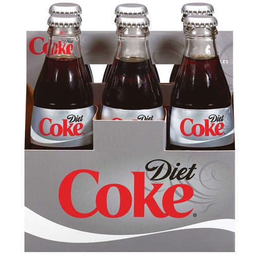 Coke • Diet Glass 8 oz 6pk Glass Bottle