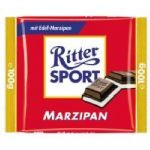 Ritter Sport Marzipan Dark Chocolate Candy Bar