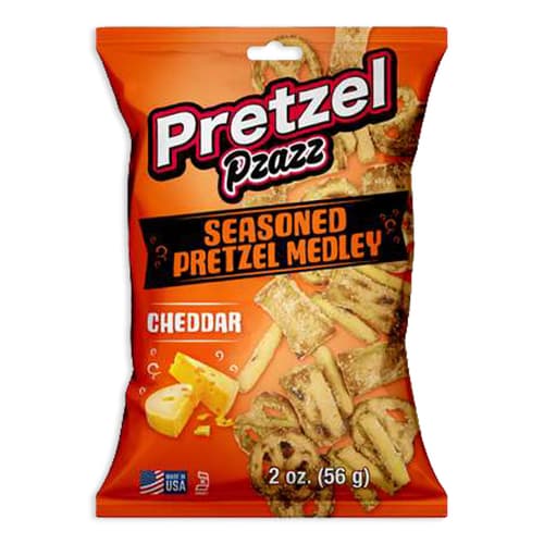 Pretzel Pzazz Seasoned Medley • Cheddar Cheese