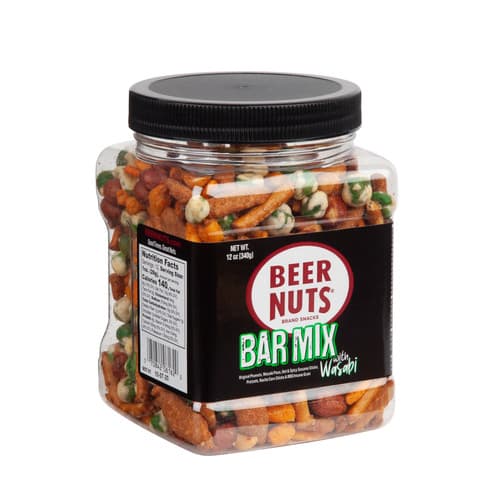 Beer Nuts Bar Mix Wasabi In Jar