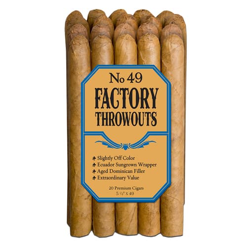 Cigar J.c. Newman Factory Throwouts No.49 Box Of Twenty