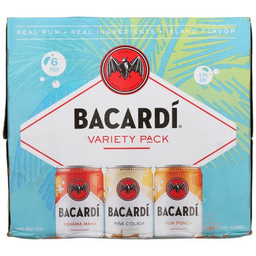 Bacardi Cocktails • Variety Pack #3 6pk-12oz