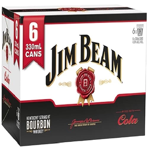 Jim Beam Cocktails • Beam & Cola 4pk-12oz