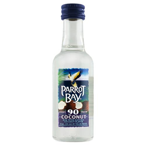 Parrot Bay Rum • Coconut 90 Proof 50ml (Each)