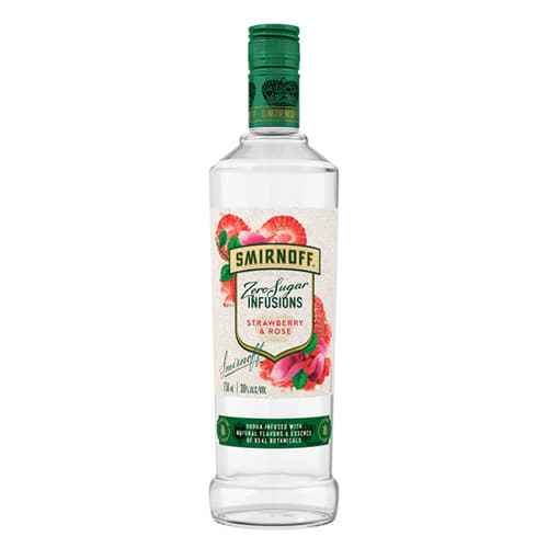 Smirnoff Vodka • Zero Sugar Strawberry Rose