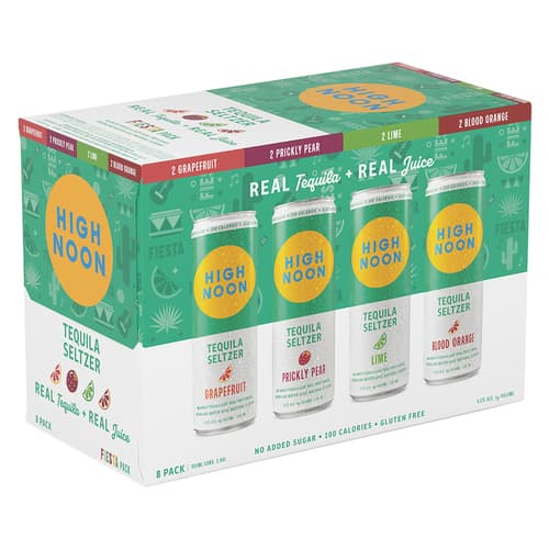 High Noon Sun Sips Tequila Fiesta Pack 8pk-355ml