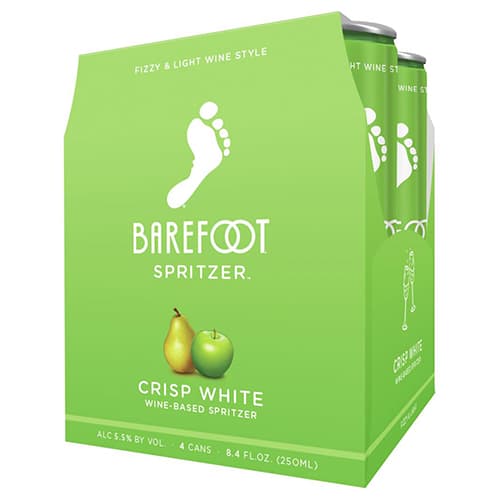 Barefoot Crisp White Spritzer 4pk