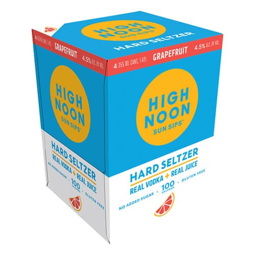 High Noon Grapefruit Vodka Hard Seltzer 4pk