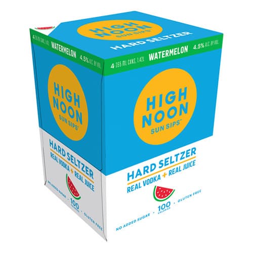High Noon Watermelon Vodka Hard Seltzer 4pk