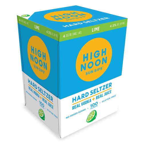 High Noon Lime Vodka Hard Seltzer 4pk