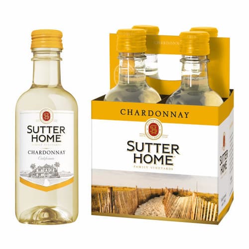 Sutter Home Chardonnay 4pk 187ml Bottles