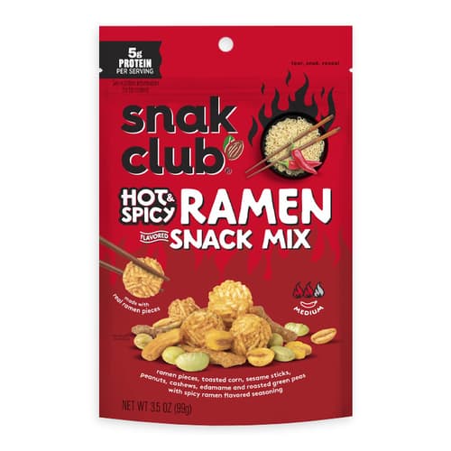 Snak Club Ramen Flavored Snack Mix • Spicy