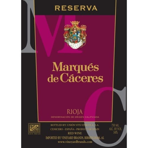 Marques De Caceres Reserva Rioja Red Blend