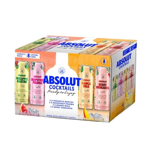 Absolut Cocktails • Variety Pack 8pk-12oz