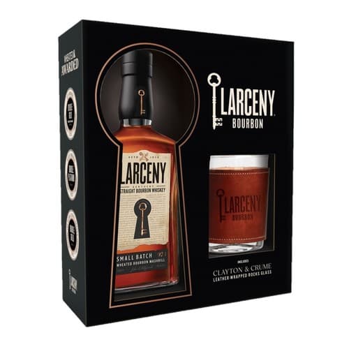 Larceny Bourbon • with Leather Rocks Glass