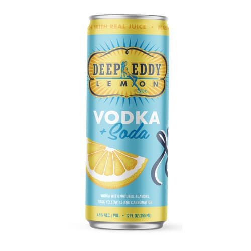 Deep Eddy Lemon Vodka + Soda 4pk-12oz