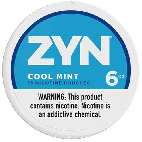 Zyn Nicotine Pouches Cool Mint 6mg • Can
