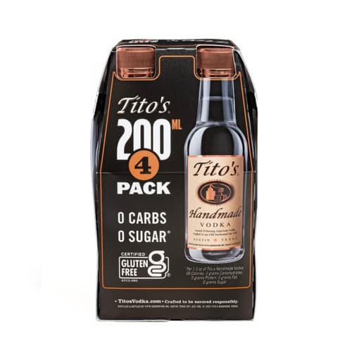 Tito's Handmade Vodka • 4pk-200ml