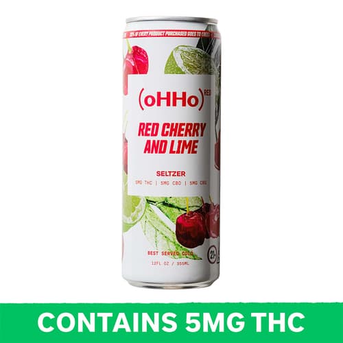 Ohho Cherry Lime Hemp Infused Seltzer