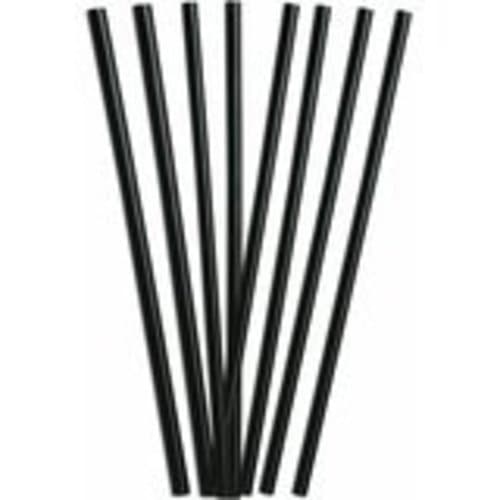 Straws 7 3 / 4" Jumbo Black 50 / 250