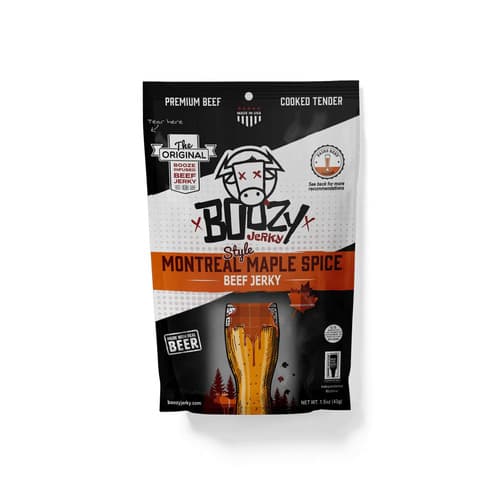 Boozy Jerky • Montreal Maple Spice Lager Beef