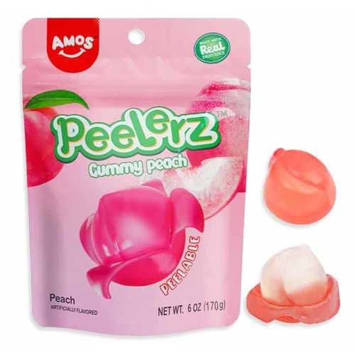 Amos Peelerz Gummy Candy • Peach