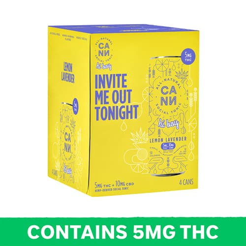 Cann Lemon Lavender Hi Boy 5mg Delta 9 • 4pk Can