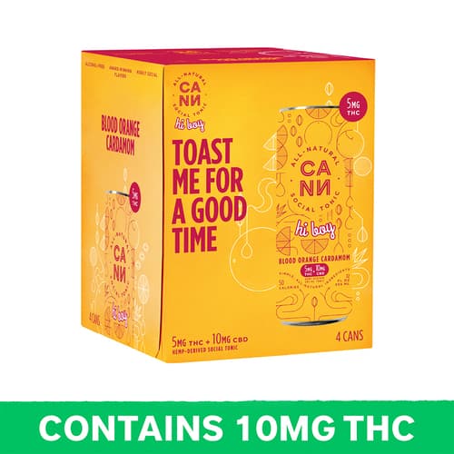 Cann Social Tonic Orange Cardamom 5mg Hemp Derived Thc
