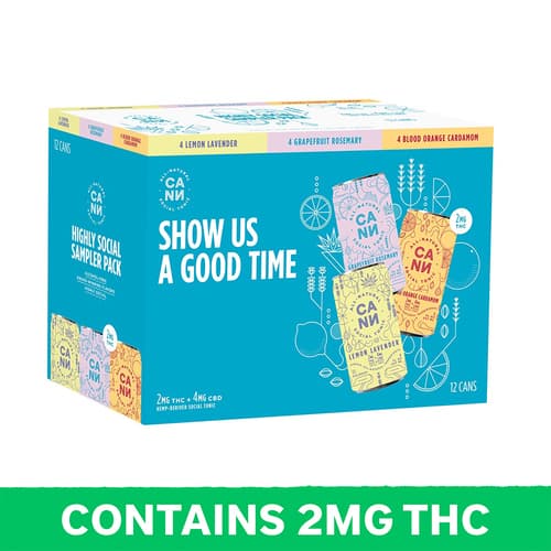 Cann Social Tonic Variety Pack 2mg Delta 9 • 12pk Can