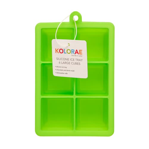Blueoco Ice Mold • 6 Cubes Green 1.75" Square