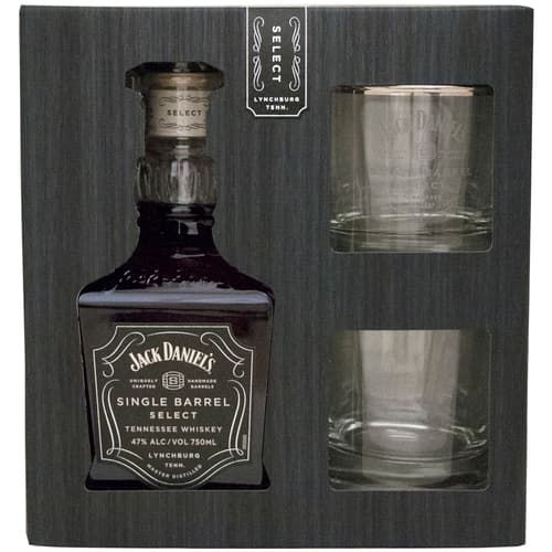 Jack Daniels Single Barrel with Glasses