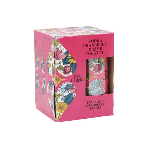 Two Chicks Cocktails • Vodka Cranberry Lime 4pk-355ml