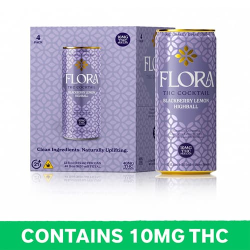 Flora Hemp Infused Cocktail Blackberry L