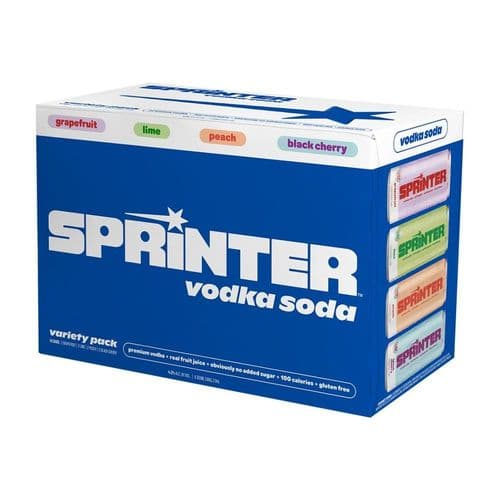 Sprinter Vodka Soda Cocktails Variety Pack 8pk-12oz