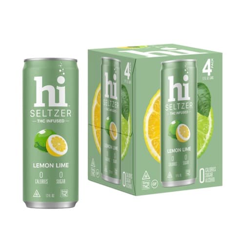 Hi Lemon Lime 5mg Delta 9 Seltzer • 4pk Can