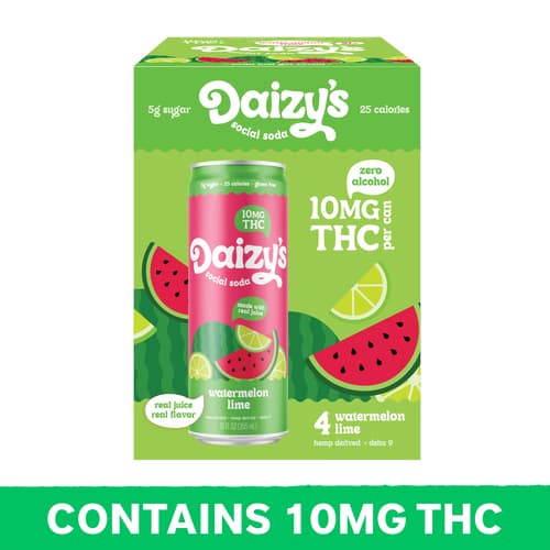 Daizy's Social Soda Watermelon Hemp