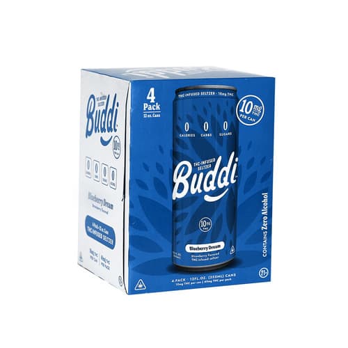 Buddy Blueberry Hemp Infused Seltzer