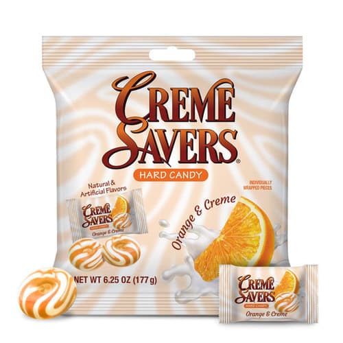 Creme Savers Candy Rolls • Orange