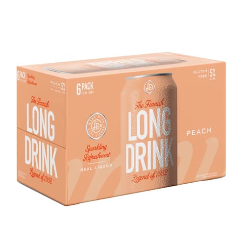 Long Drink Cocktail • Peach 6pk-355ml