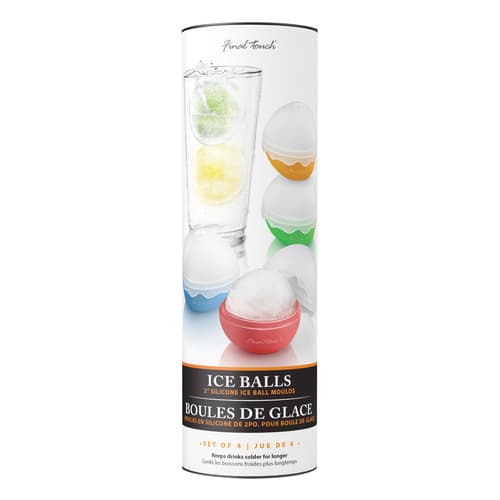 Final Touch • 2" Ice Ball Mold 4 Pack Tube