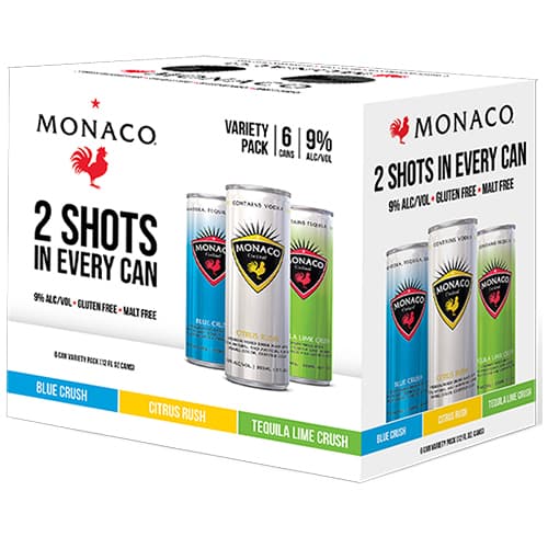 Monaco Cocktails Variety Pack 6pk-12oz