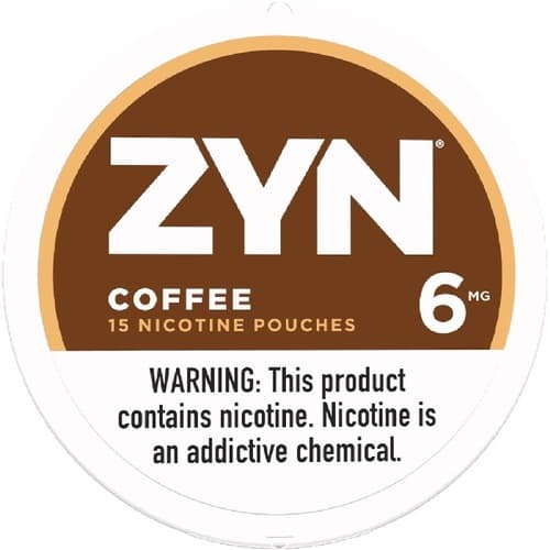 Zyn Nicotine Pouches Coffee 6mg • Roll