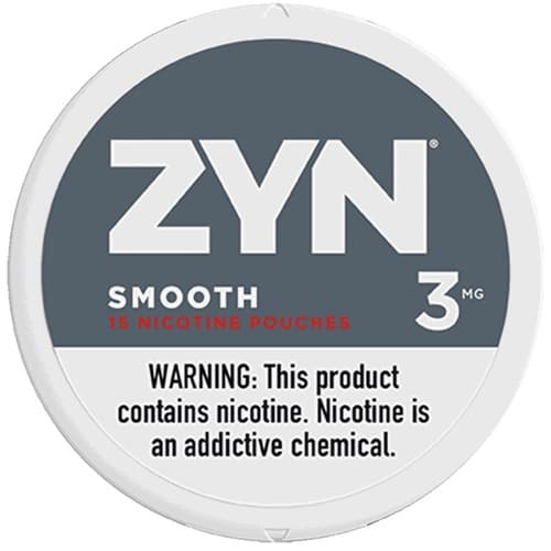 Zyn Nicotine Pouches Smooth 3mg • Roll