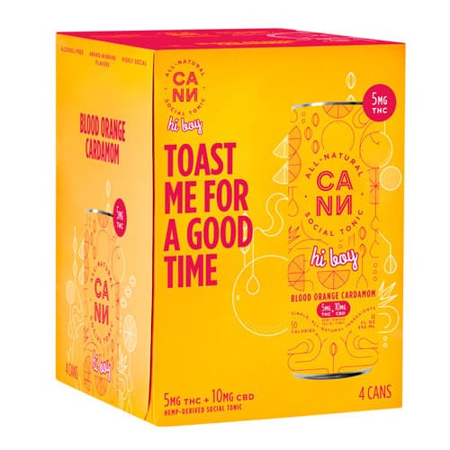 Cann Blood Orange Cardamom Hi'er Boy 10mg Delta 9 • 4pk Can