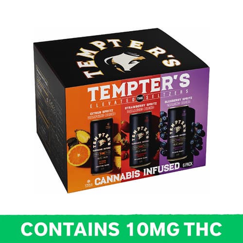 Tempters Variety Pack Spritz 10mg Delta 9 6pk Can